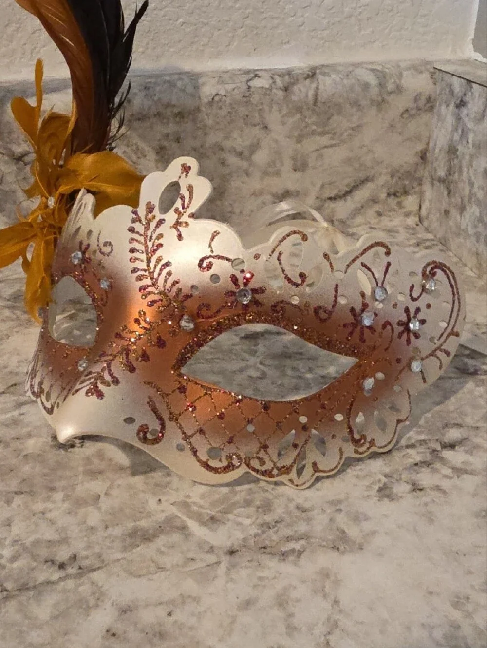 Feathered Masquerade Mask